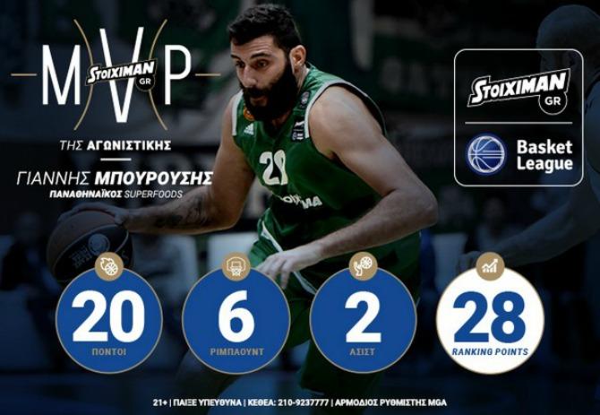 Stoiximan.gr Basket League MVP: Μπουρούσης: «Σημασία έχει η νίκη»