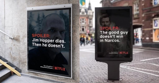 Αφίσες-τιμωρία με spoilers από σειρές του Netflix!