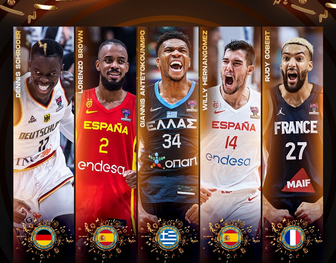 EuroBasket: MVP ο Willy Hernangomez, στην καλύτερη πεντάδα ο Γιάννης (VIDEO)