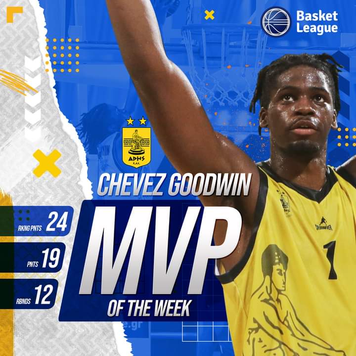 Basket League: MVP της 1ης αγωνιστικής ο Goodwin του Άρη