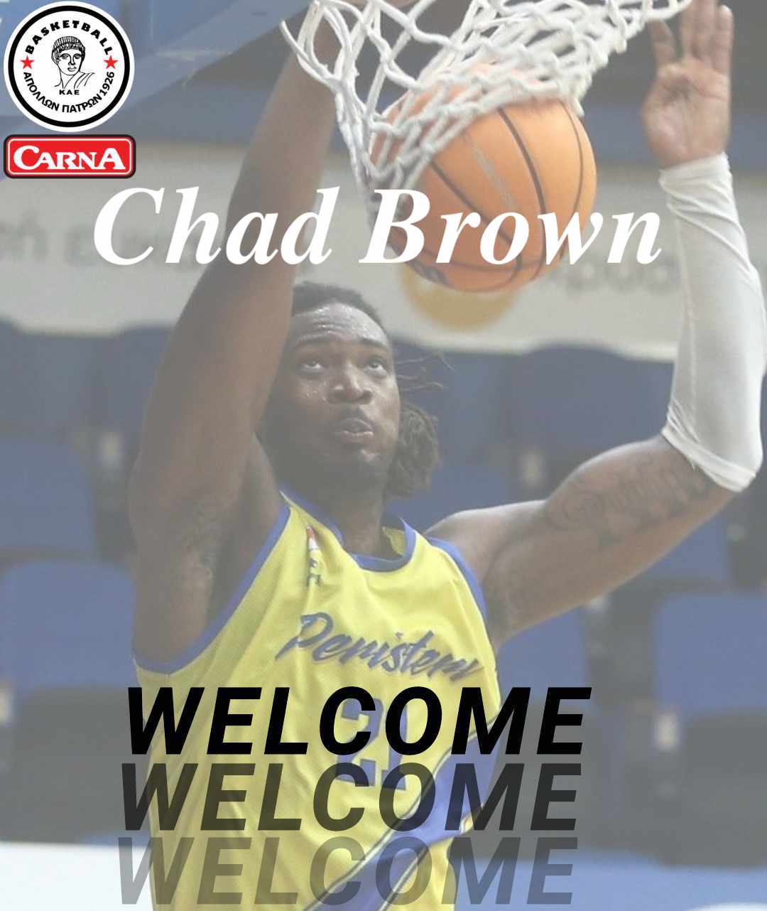 Απόλλων Πάτρας: Απέκτησε τον Chad Brown!
